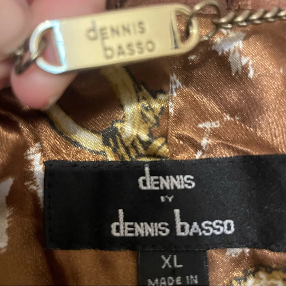 Dennis Basso Brown Trench Coat with Plush Fabric and Belted Waist - Picture 13 of 16